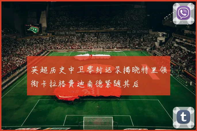 英超历史中卫零封记录揭晓特里领衔卡拉格费迪南德紧随其后