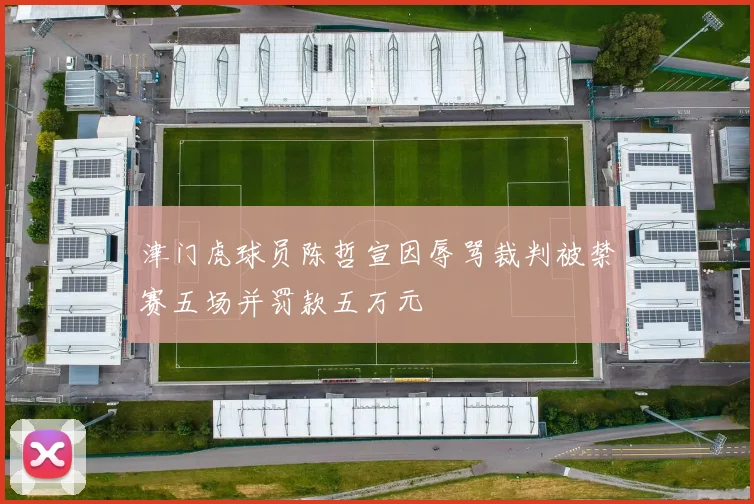 津门虎球员陈哲宣因辱骂裁判被禁赛五场并罚款五万元