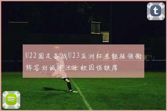 U22国足备战U23亚洲杯王钰栋领衔阵容刘诚宇汪士钦因伤缺席